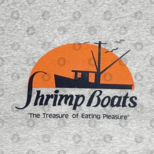 Retro Shrimp Boats Restaurant Vintage Durham, NC by Contentarama